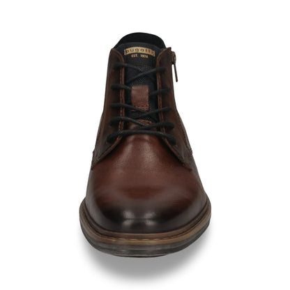Bugatti Lace Boot with Zip | Chennai Dark Brown