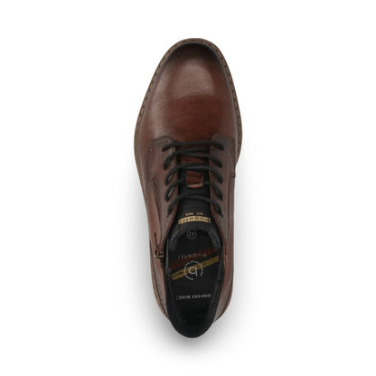 Bugatti Lace Boot with Zip | Chennai Dark Brown