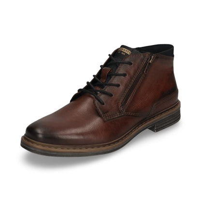 Bugatti Lace Boot with Zip | Chennai Dark Brown
