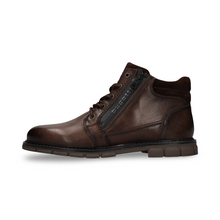 Bugatti Lace Boot with Zip | Mate Dark Brown