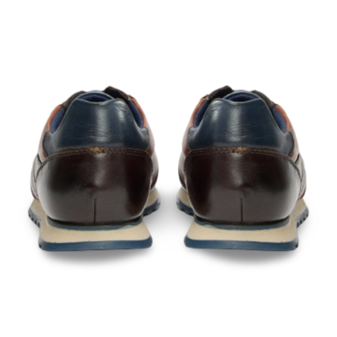 Bugatti Leather Trainers | Ivar Dark Brown/Cognac