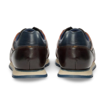 Bugatti Leather Trainers | Ivar Dark Brown/Cognac