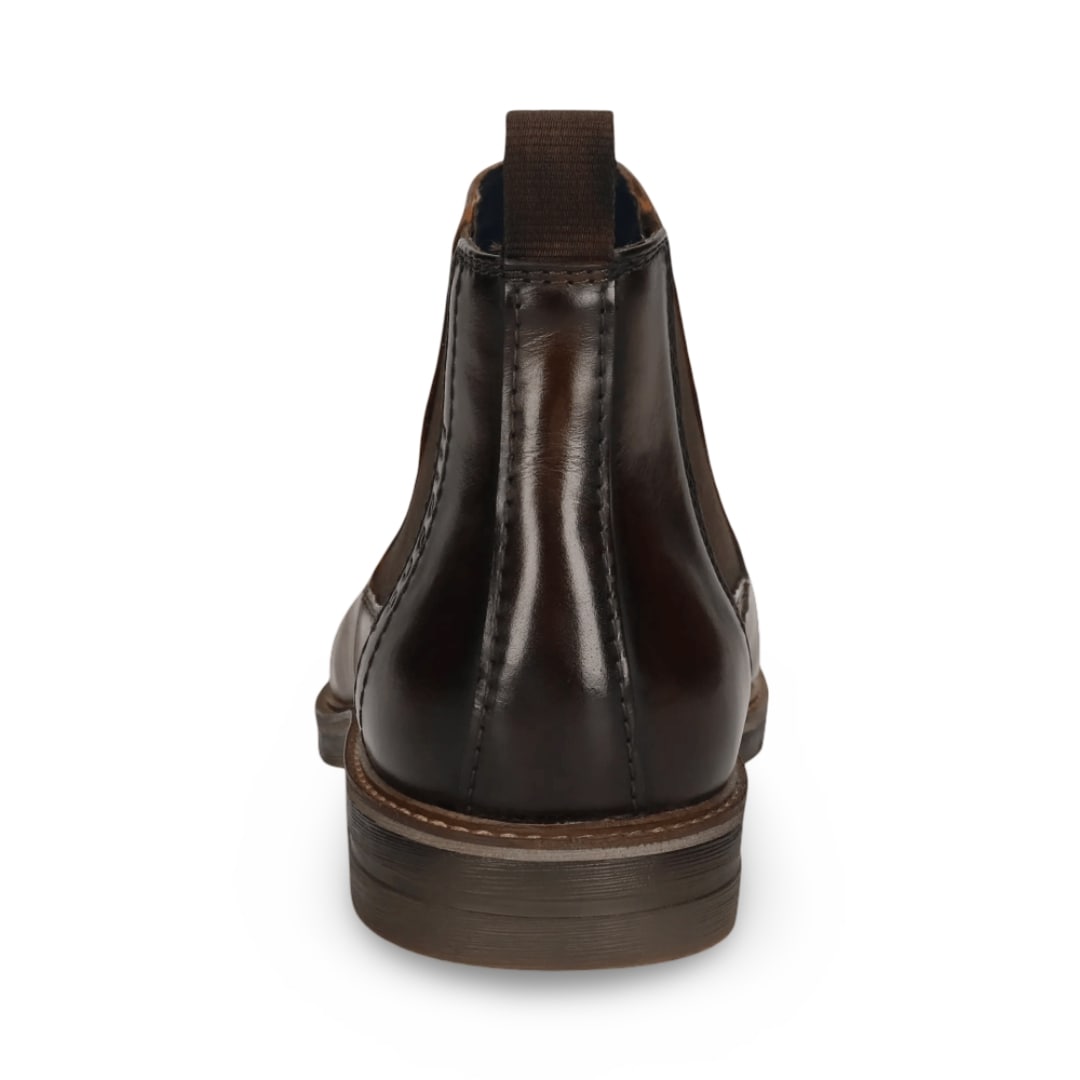 Bugatti Slip On Chelsea Boot | Merlo Dark Brown