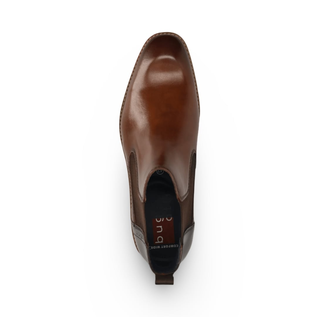 Bugatti Slip On Chelsea Boot | Merlo Dark Brown