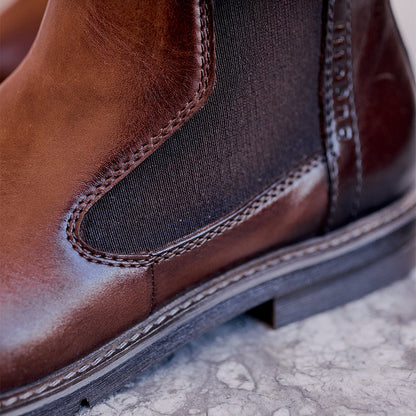 Bugatti Slip On Chelsea Boot | Merlo Dark Brown
