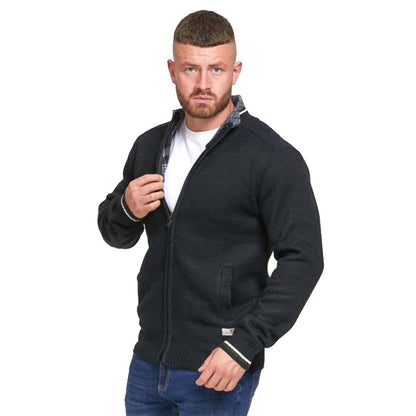 D555 Full Zip Sweater | Salvatore Black