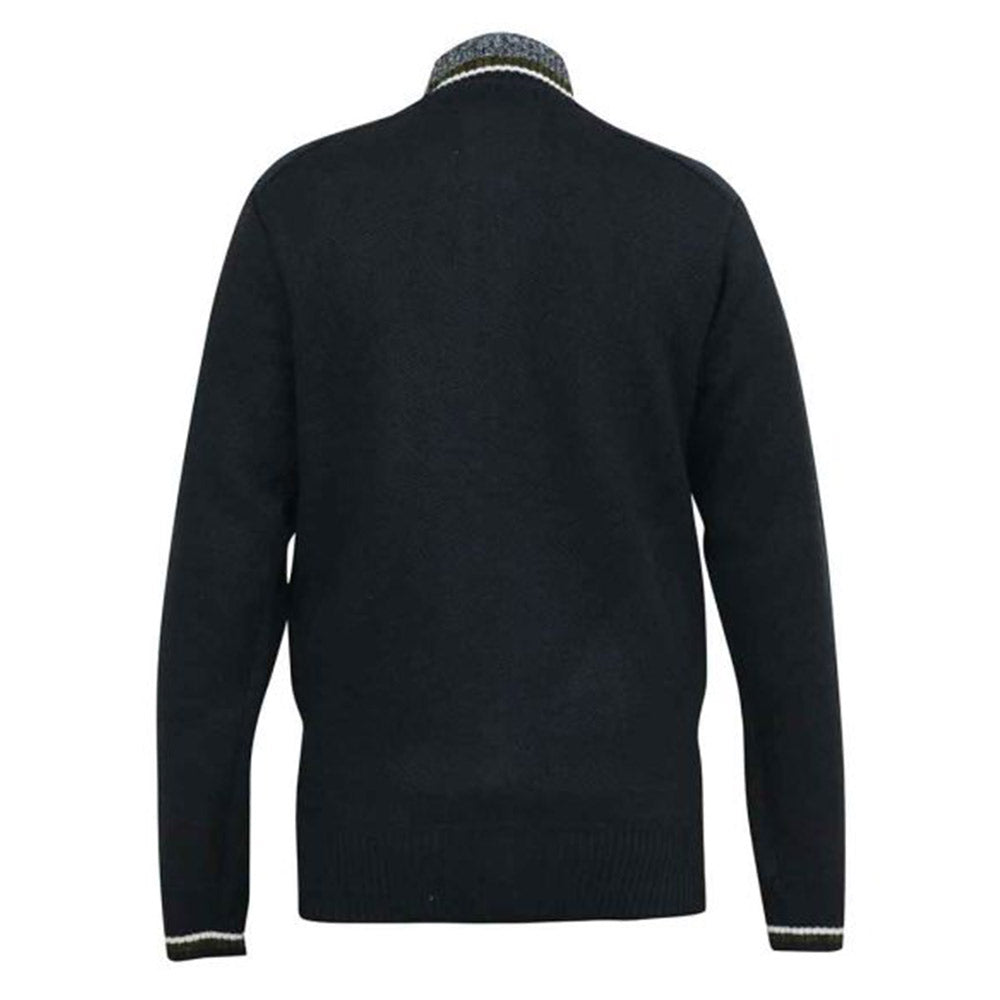 D555 Full Zip Sweater | Salvatore Black