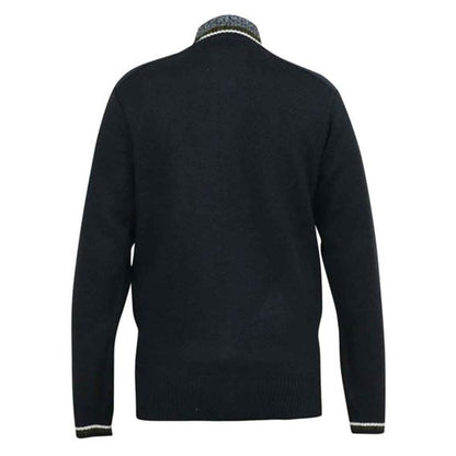 D555 Full Zip Sweater | Salvatore Black