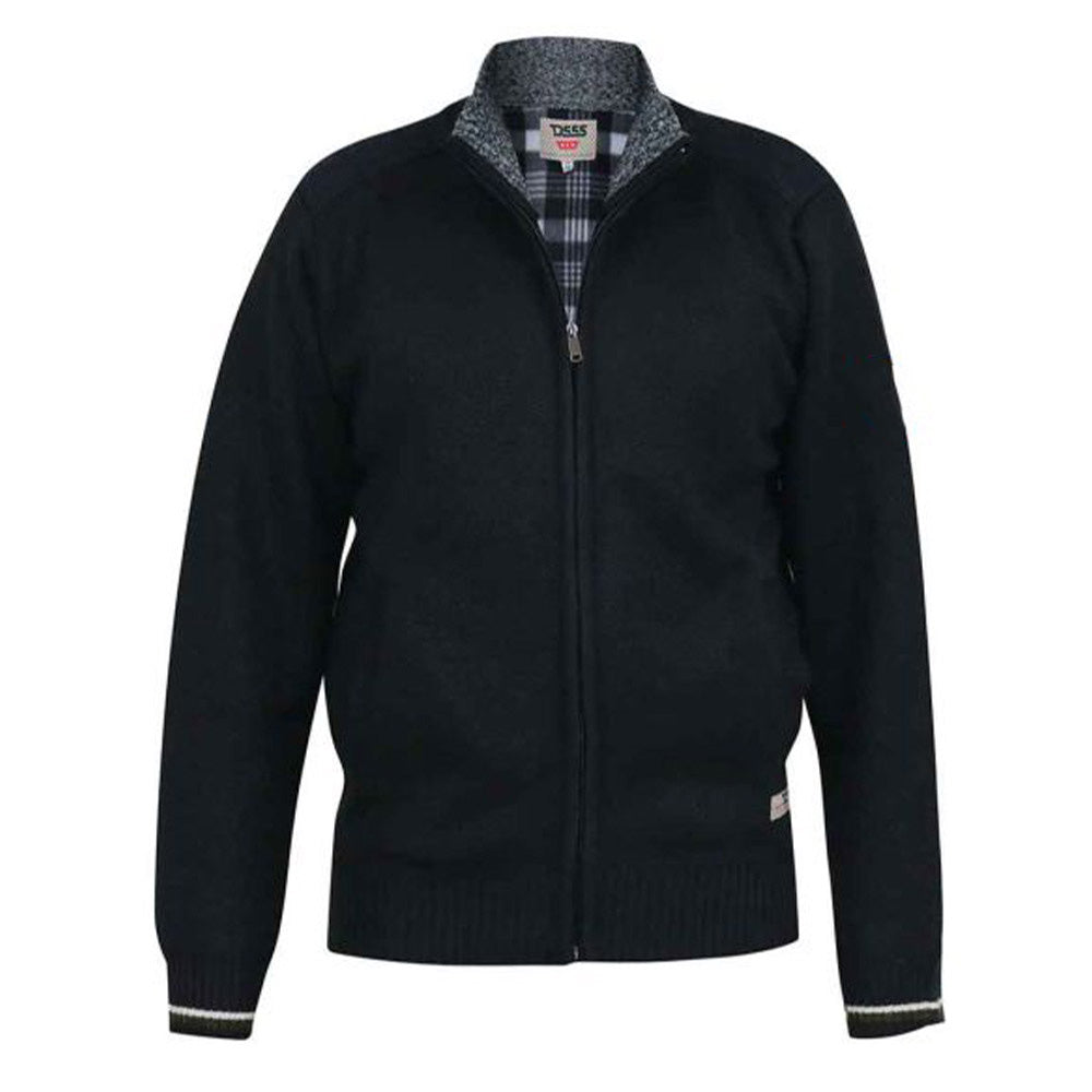 D555 Full Zip Sweater - Salvatore Black
