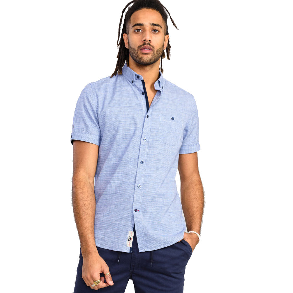 D555 Short Sleeve Shirt - Blue