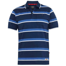 D555 Jersey Polo Shirt | Hobson Navy Stripe