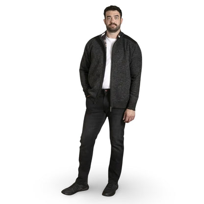D555 Full Zip Lined Sweatshirt | Dereham Charcoal Marl
