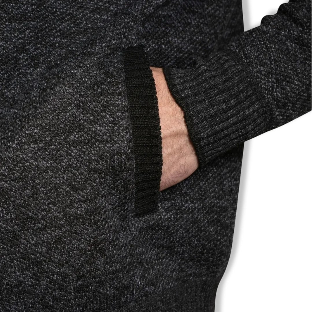 D555 Full Zip Lined Sweatshirt | Dereham Charcoal Marl