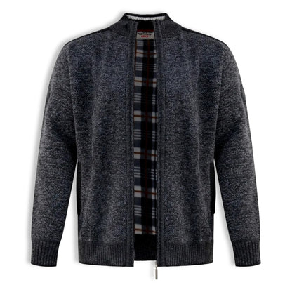 D555 Full Zip Lined Sweatshirt | Dereham Charcoal Marl