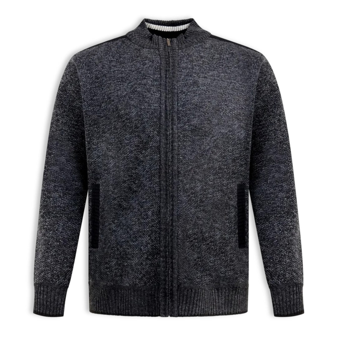D555 Full Zip Lined Sweatshirt | Dereham Charcoal Marl