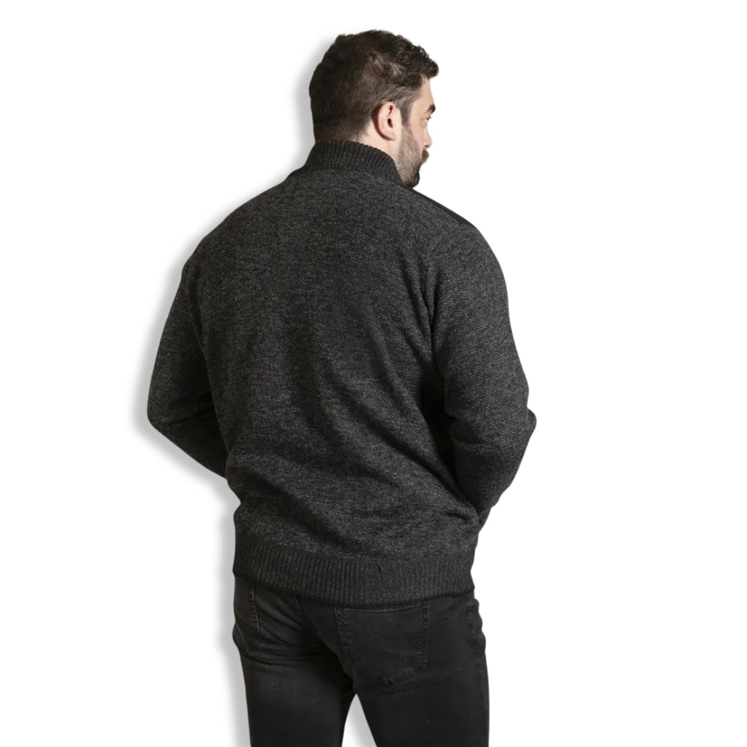 D555 Full Zip Lined Sweatshirt | Dereham Charcoal Marl