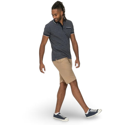 D555 Polo Shirt | Coventry Navy Print