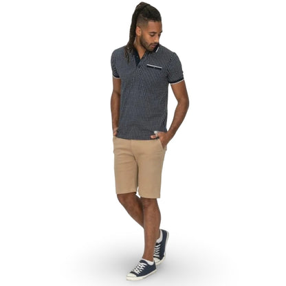 D555 Polo Shirt | Coventry Navy Print