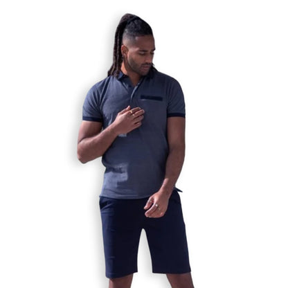 D555 Polo Shirt | Newcastle Navy