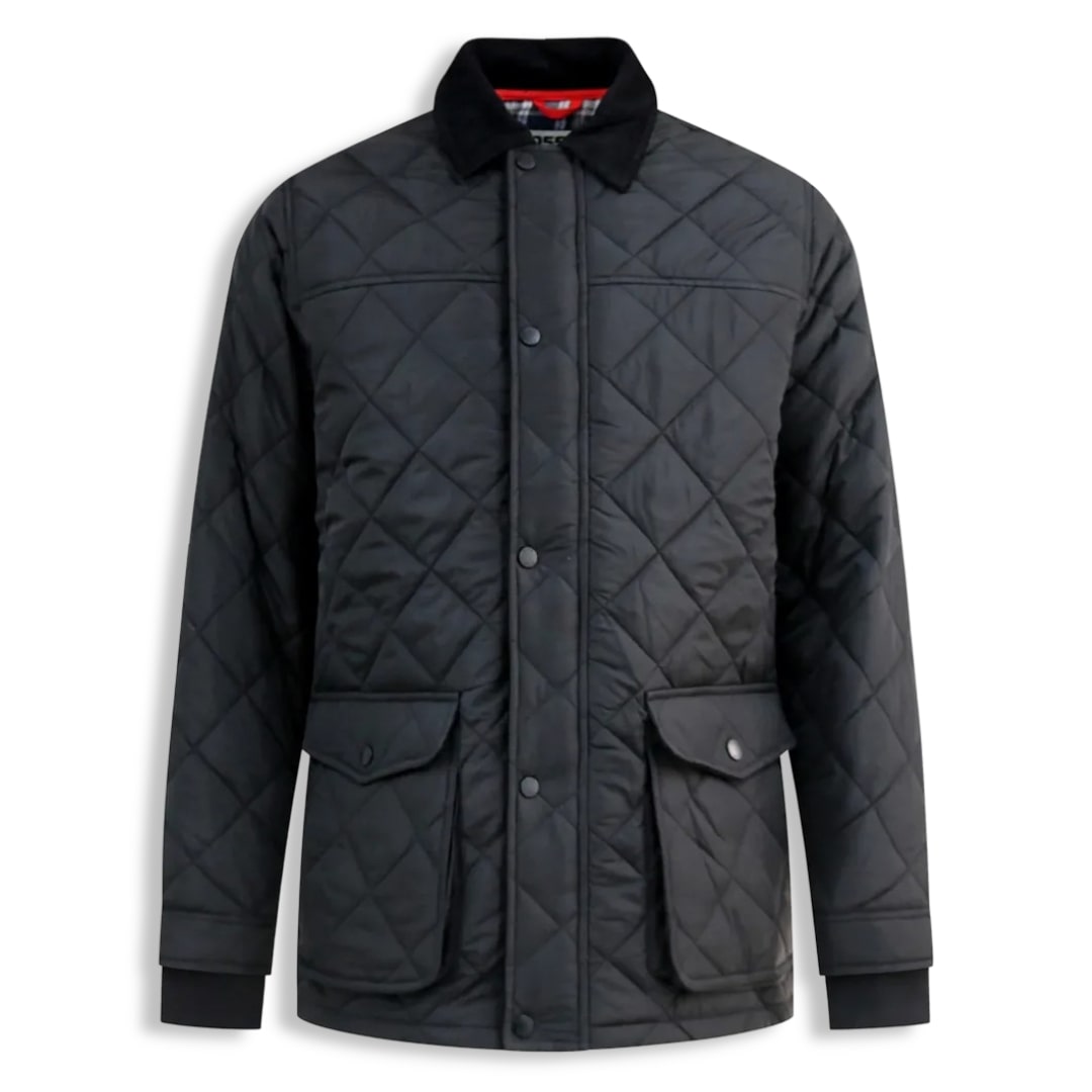 D555 Quilted Jacket | Harborough Black