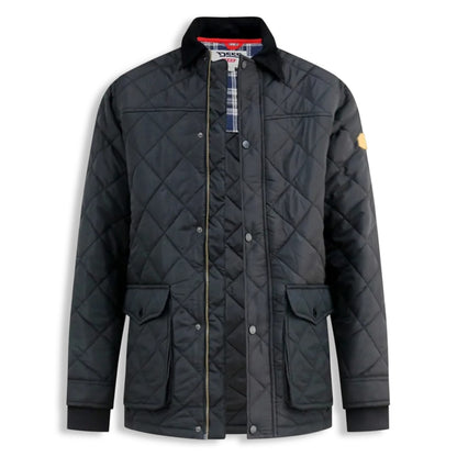 D555 Quilted Jacket | Harborough Black