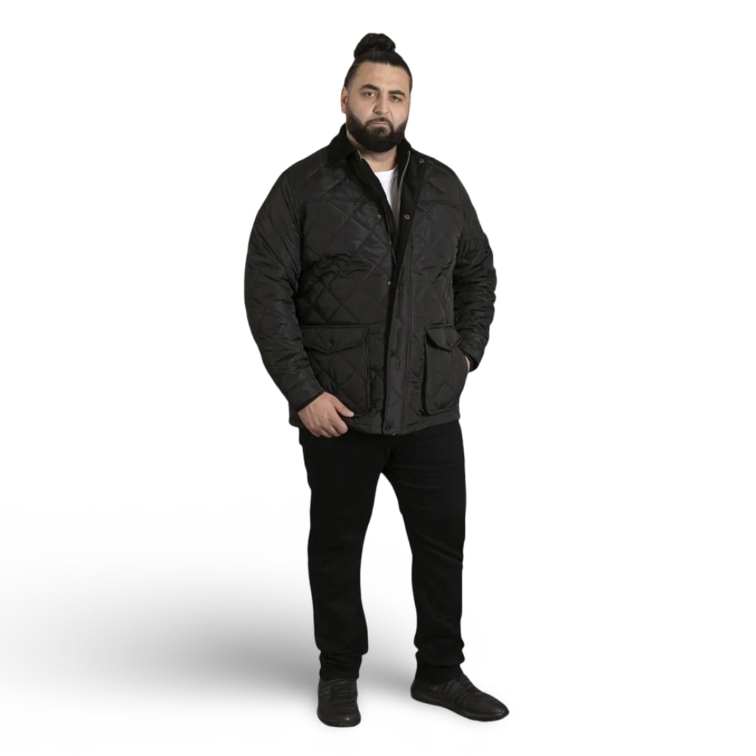 D555 Quilted Jacket | Harborough Black