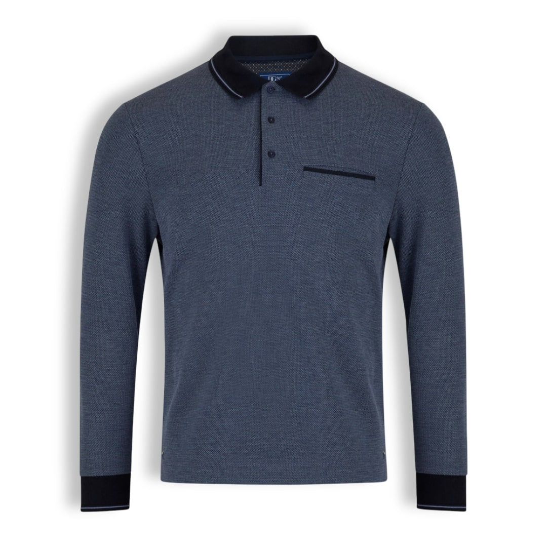 DG Drifter Long-Sleeve Polo | Blue/Navy