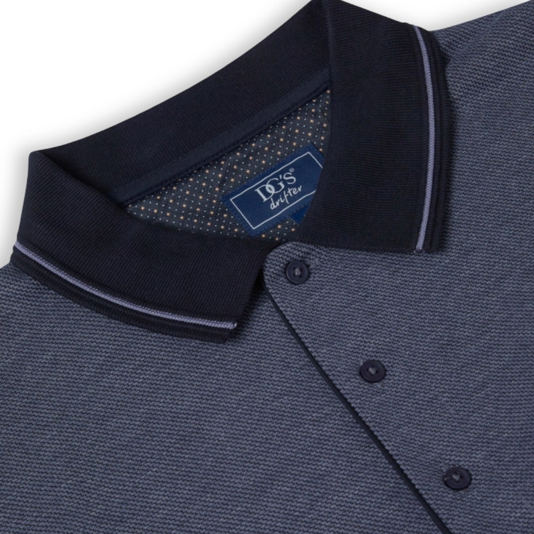 DG Drifter Long-Sleeve Polo | Blue/Navy