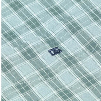 DG Drifter Long Sleeve Casual Shirt | Green Check