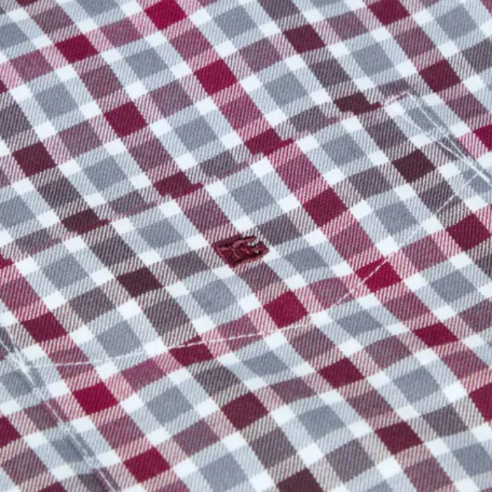 DG Drifter Long Sleeve Casual Shirt | Red Check