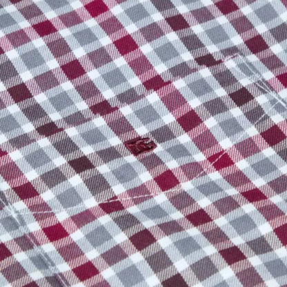 DG Drifter Long Sleeve Casual Shirt | Red Check