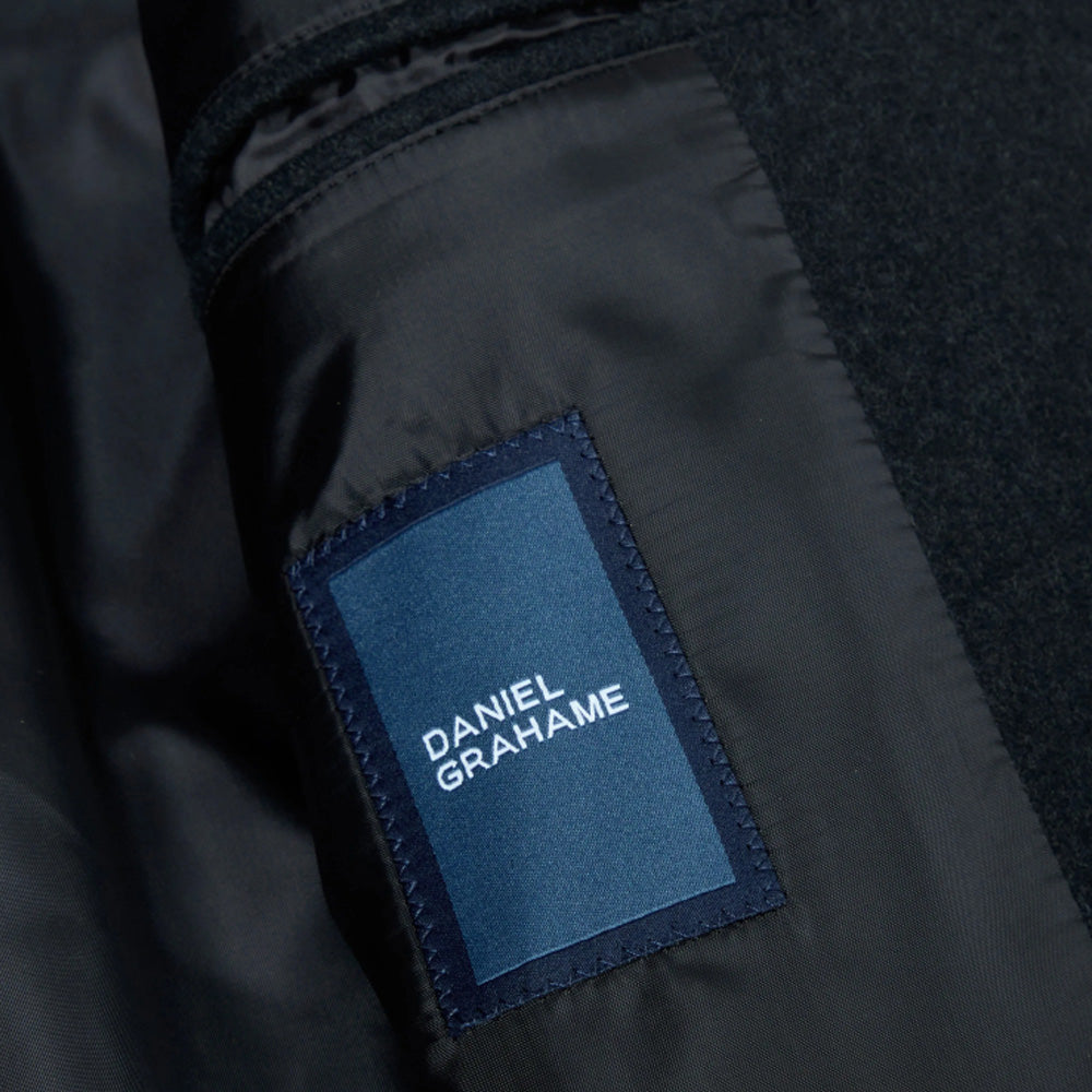 Daniel Grahame Wool Blend Overcoat | Bales Charcoal