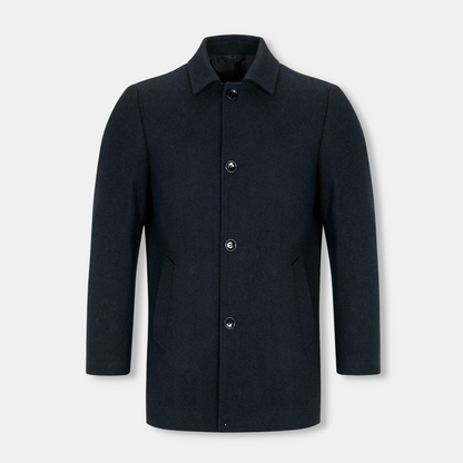 Daniel Grahame Wool Blend Overcoat | Bales Charcoal