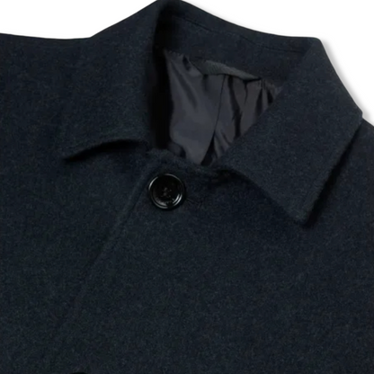 Daniel Grahame Wool Blend Overcoat | Bales Charcoal