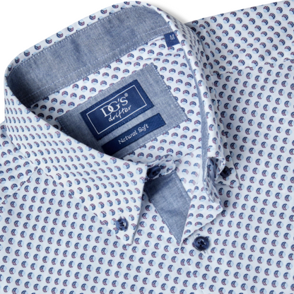 Drifter Long Sleeve Casual Shirt | Blue & White