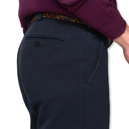 Meyer Cosy Twill Chino | Bonn Navy