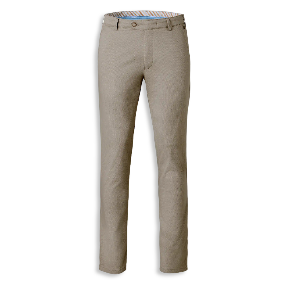 Meyer Micro Print Chino | Bonn Sand