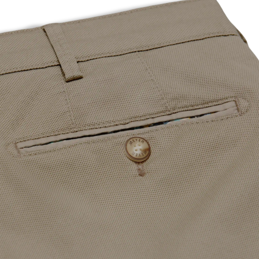 Meyer Micro Print Chino | Bonn Sand