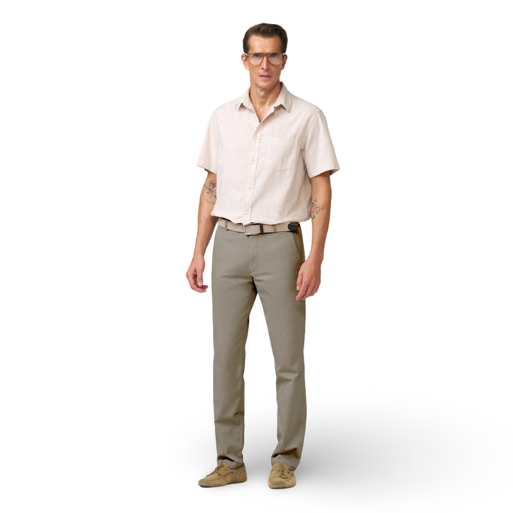 Meyer Micro Print Chino | Bonn Sand