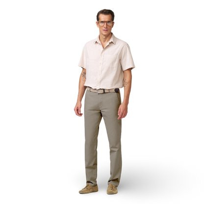 Meyer Micro Print Chino | Bonn Sand