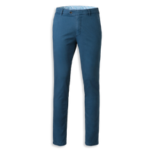 Meyer Two Tone Stretch Chino | New York Blue