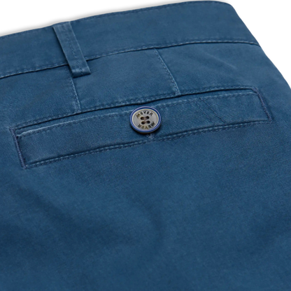 Meyer Two Tone Stretch Chino | New York Blue