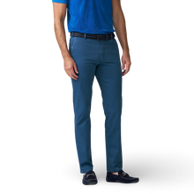 Meyer Two Tone Stretch Chino | New York Blue