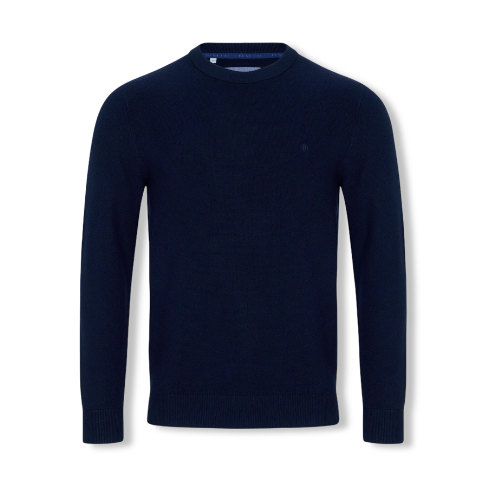 Benetti Crew Knit | Quinn Navy
