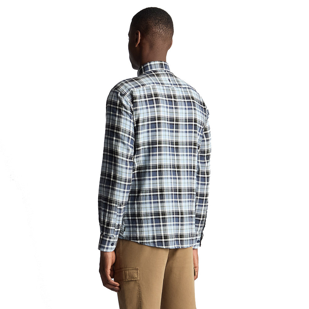 Remus Uomo Long Sleeve Shirt | Blue Check