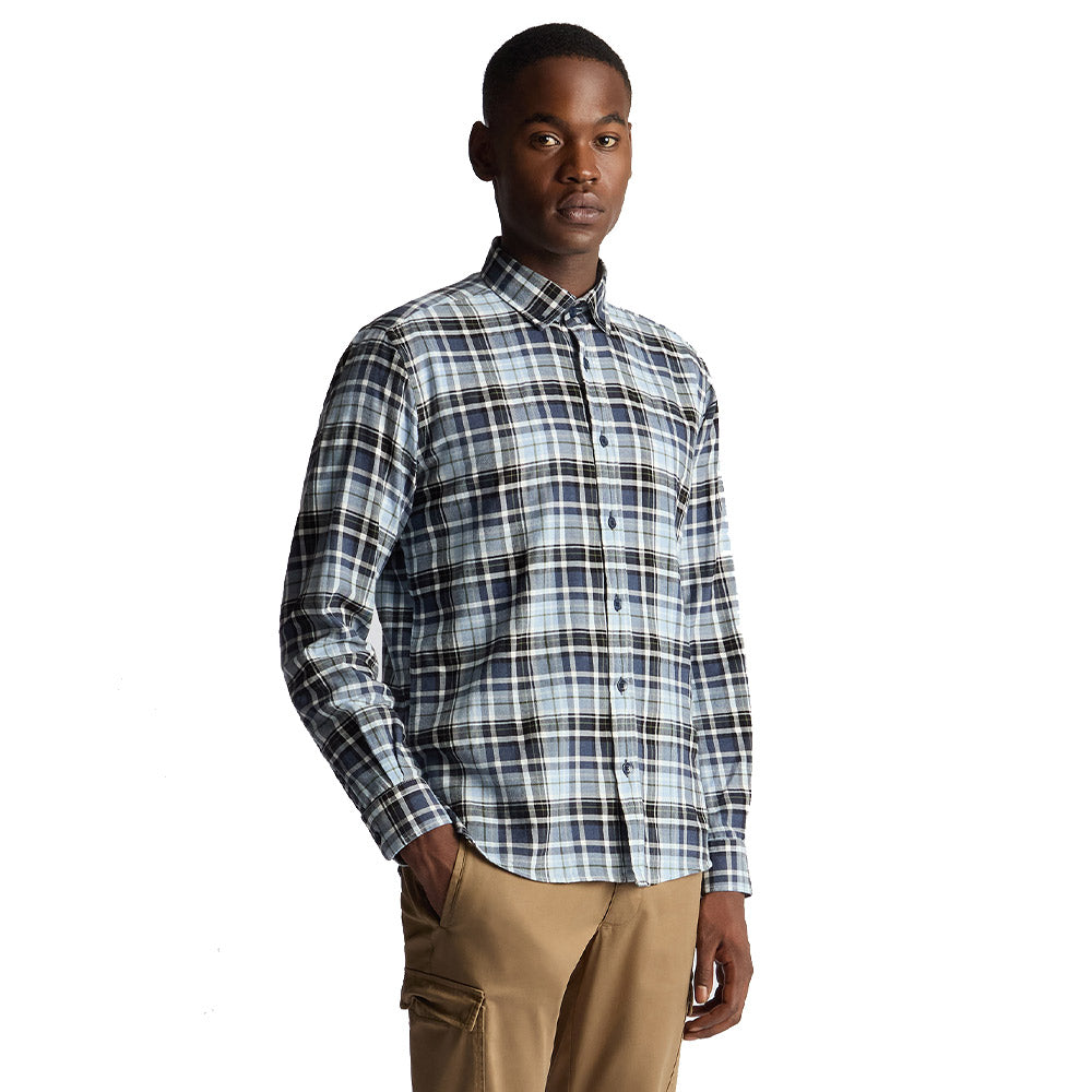 Remus Uomo Long Sleeve Shirt | Blue Check