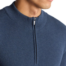 Remus Uomo Half Zip Knitwear | Blue