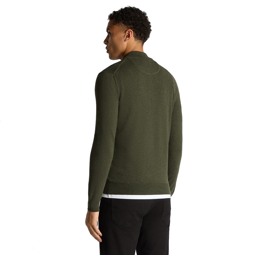 Remus Uomo Half Zip Knitwear | Green