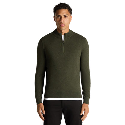 Remus Uomo Half Zip Knitwear | Green