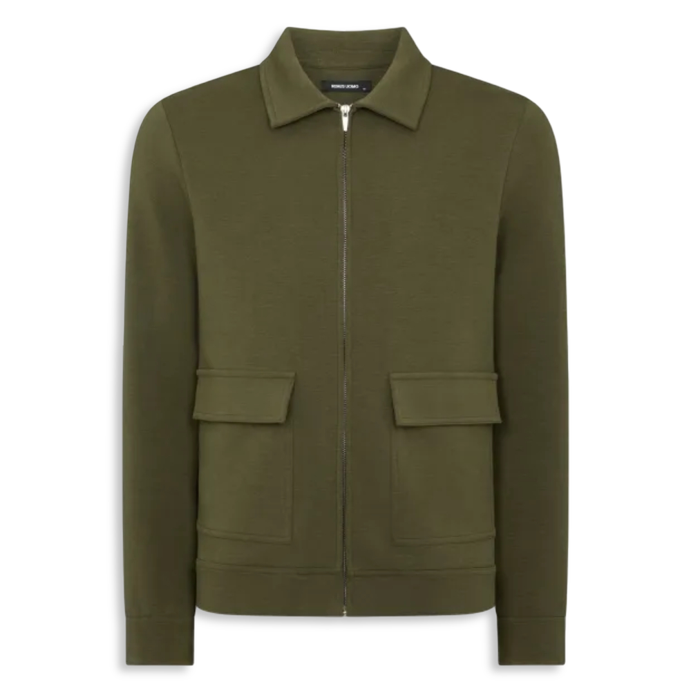 Remus Uomo Bamboo Blend Overshirt | Green